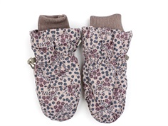 Wheat pale lilac berries puffer mittens